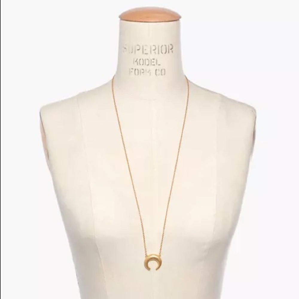 Madewell Chunky Crescent Moon Necklace